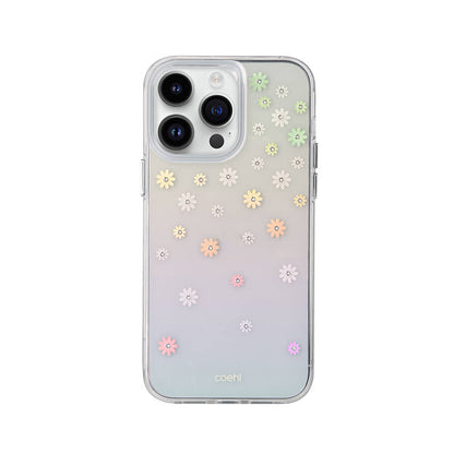 iPhone 14 Pro Kılıf Çiçek Desenli Taşlı Coehl Aster Kapak