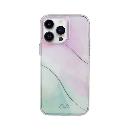 iPhone 14 Pro Kılıf Dalgalı Çizgi Desenli Coehl Palette Kapak