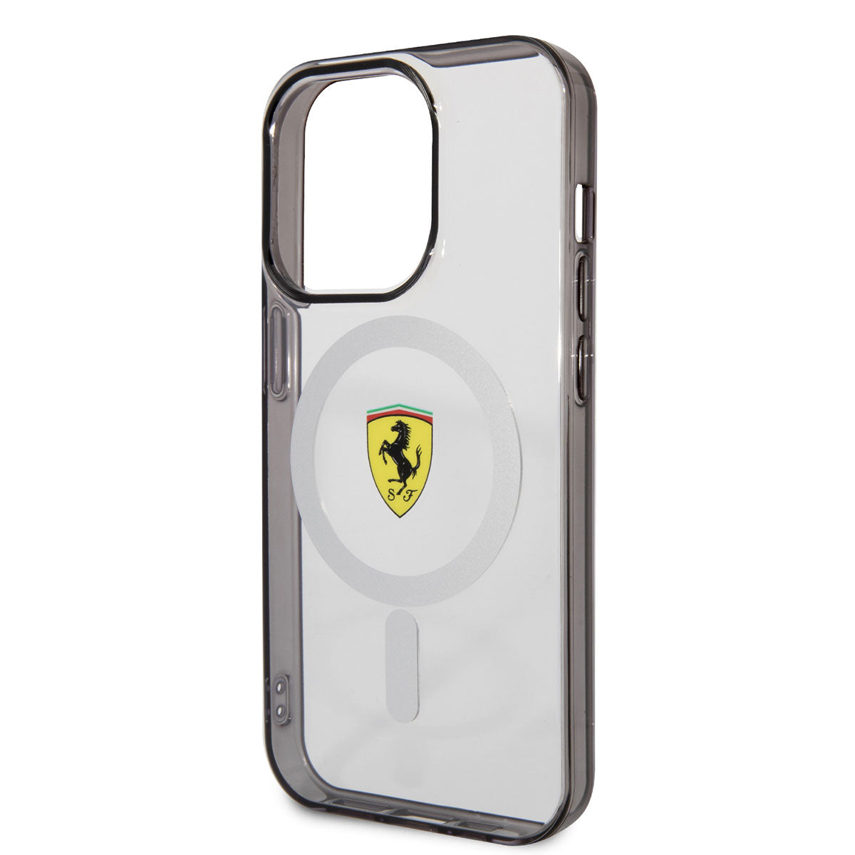 iPhone 14 Pro Kılıf Ferrari M-safe Şarj Özellikli Transparan Dizayn Kapak