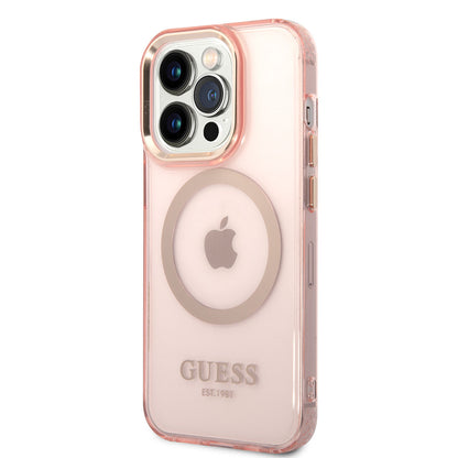 iPhone 14 Pro Kılıf GUESS M-safe Şarj Özellikli Airbagli Dizayn Kapak