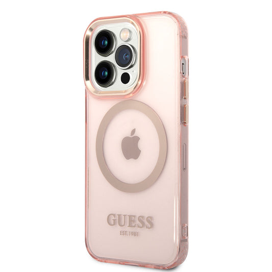iPhone 14 Pro Kılıf GUESS M-safe Şarj Özellikli Airbagli Dizayn Kapak