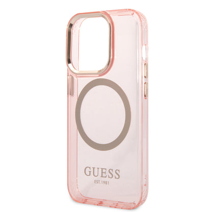 iPhone 14 Pro Kılıf GUESS M-safe Şarj Özellikli Airbagli Dizayn Kapak