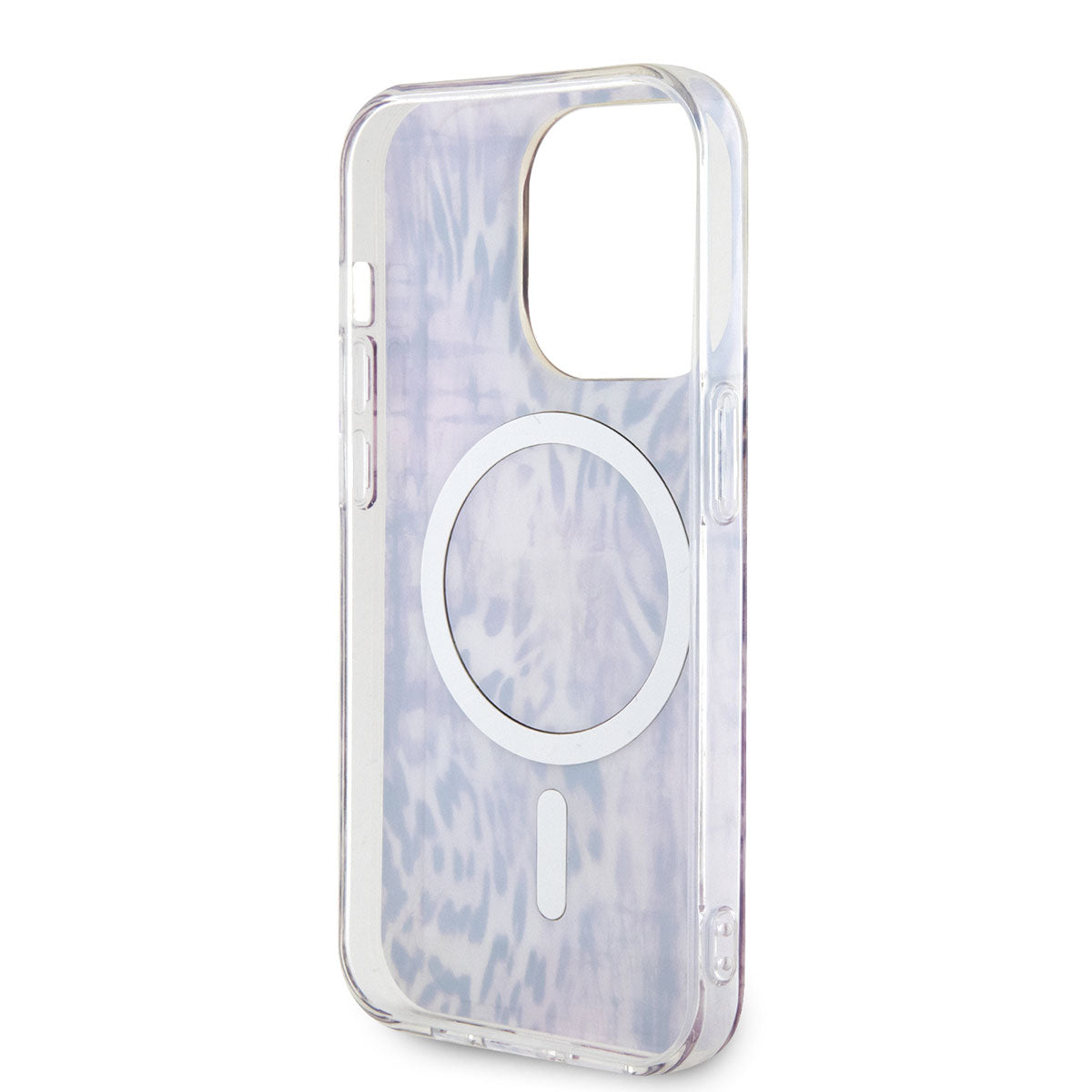 iPhone 14 Pro Kılıf GUESS M-safe Şarj Özellikli Leopar Desenli Kapak