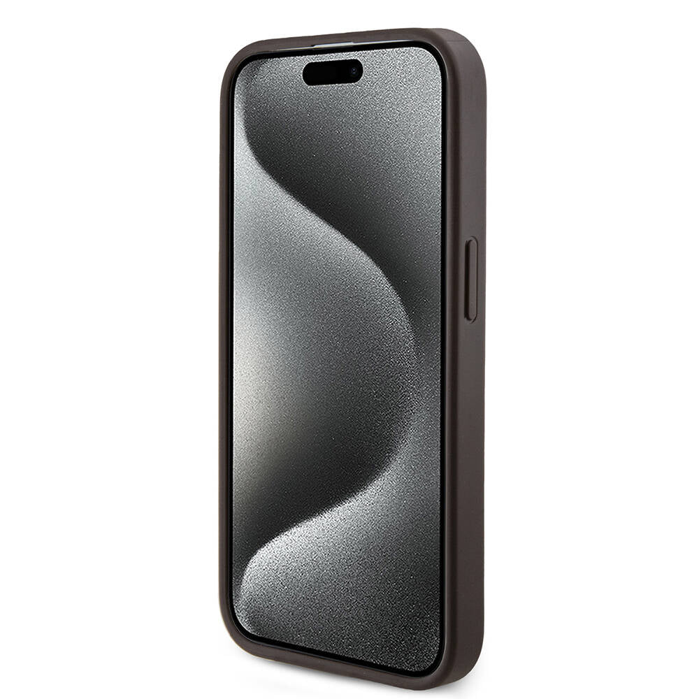 iPhone 14 Pro Kılıf Guess Orjinal Lisanslı M-safe Şarj Özellikli PU Halkalı 4G Desenli Yazı Logolu Kapak