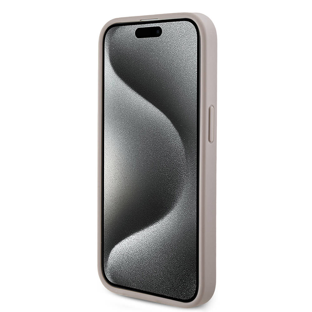 iPhone 14 Pro Kılıf Guess Orjinal Lisanslı M-safe Şarj Özellikli PU Halkalı 4G Desenli Yazı Logolu Kapak