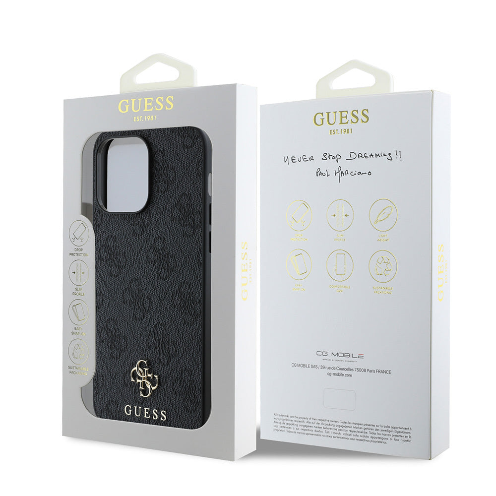 iPhone 14 Pro Kılıf Guess Orjinal Lisanslı M-safe Şarj Özellikli Small 4G Classic Kapak