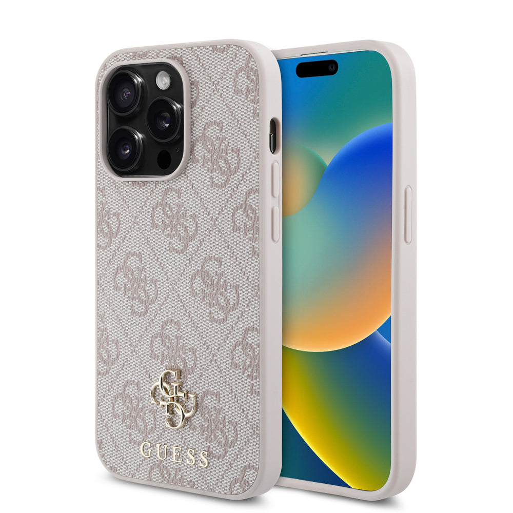 iPhone 14 Pro Kılıf Guess Orjinal Lisanslı M-safe Şarj Özellikli Small 4G Classic Kapak