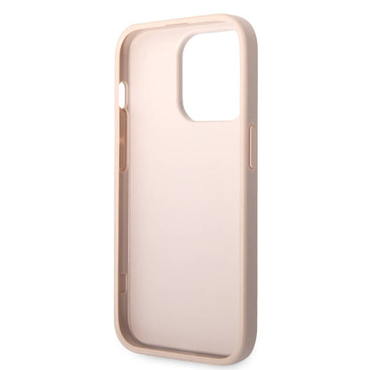 iPhone 14 Pro Kılıf Guess PU Deri Büyük Metal Logo Dizaynlı Kapak