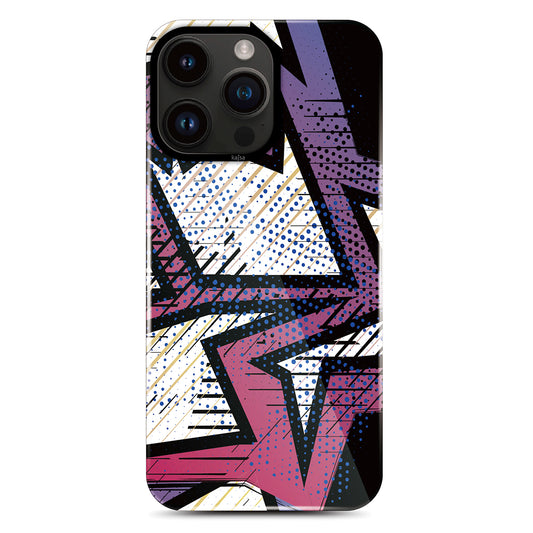 iPhone 14 Pro Kılıf HD Desenli Kajsa Shield Plus Grafiti Serisi Kapak