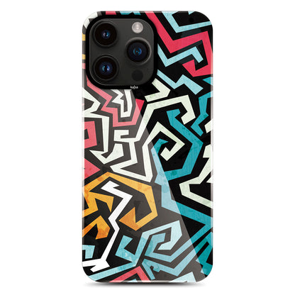 iPhone 14 Pro Kılıf HD Desenli Kajsa Shield Plus Grafiti Serisi Kapak