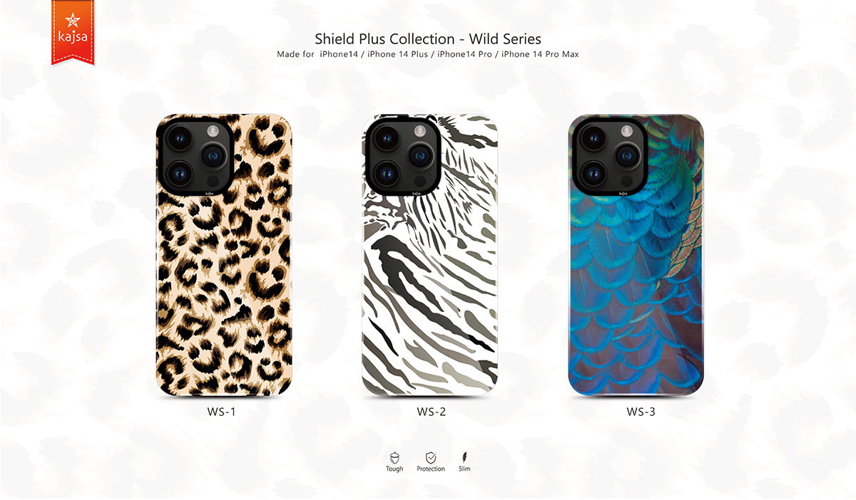 iPhone 14 Pro Kılıf HD Desenli Kajsa Shield Plus Wild Serisi Kapak