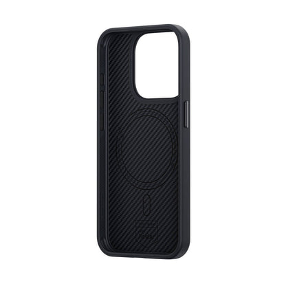 iPhone 14 Pro Kılıf Karbon Fiber M-safe Şarj Özellikli Benks Hybrid ArmorPro 600D Kevlar Kapak