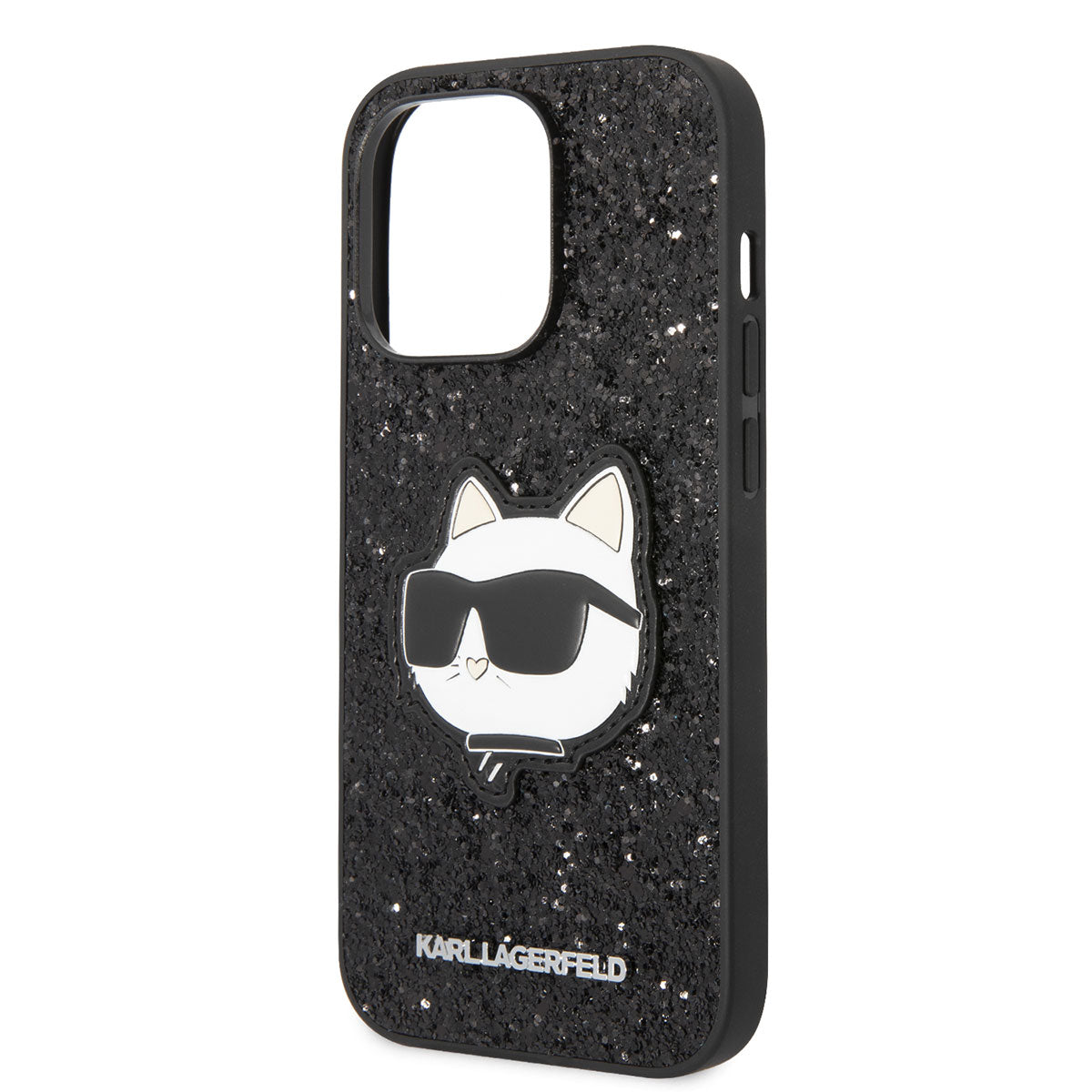 iPhone 14 Pro Kılıf Karl Lagerfeld Parlak Taşlı Choupette Dizayn Kapak