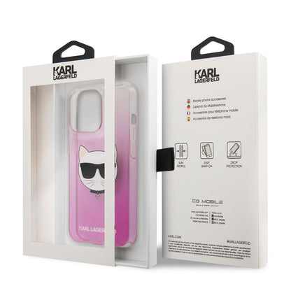 iPhone 14 Pro Kılıf Karl Lagerfeld Sert TPU Choupette Dizayn Kapak