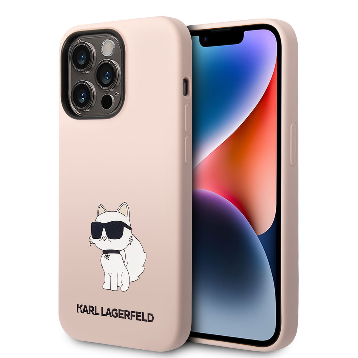 iPhone 14 Pro Kılıf Karl Lagerfeld Silikon Choupette Dizayn Kapak