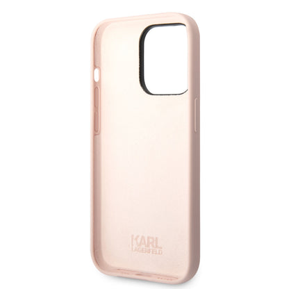 iPhone 14 Pro Kılıf Karl Lagerfeld Silikon Choupette Dizayn Kapak