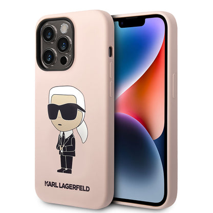 iPhone 14 Pro Kılıf Karl Lagerfeld Silikon Karl Dizayn Kapak