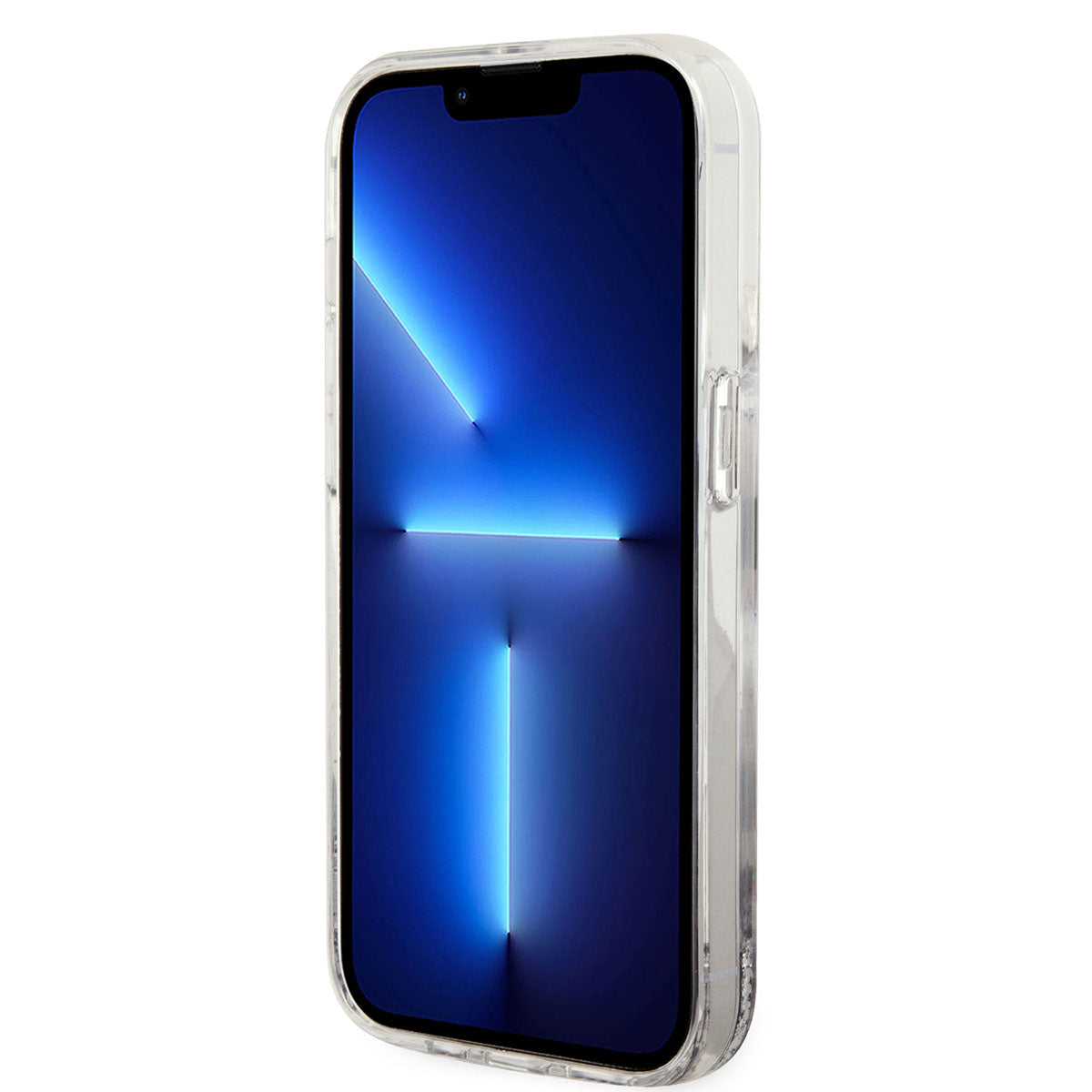 iPhone 14 Pro Kılıf Karl Lagerfeld Sıvılı Simli Choupette Dizayn Kapak