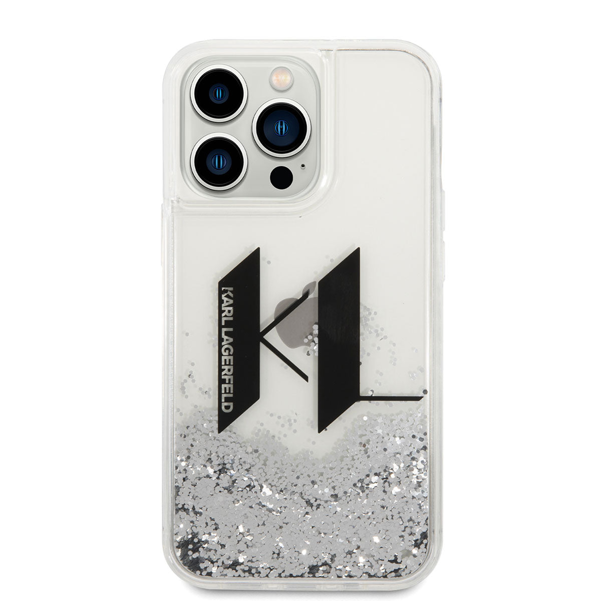 iPhone 14 Pro Kılıf Karl Lagerfeld Sıvılı Simli Dizayn Kapak