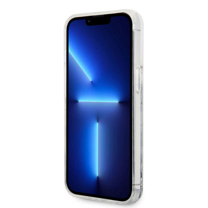 iPhone 14 Pro Kılıf Karl Lagerfeld Sıvılı Simli Dizayn Kapak