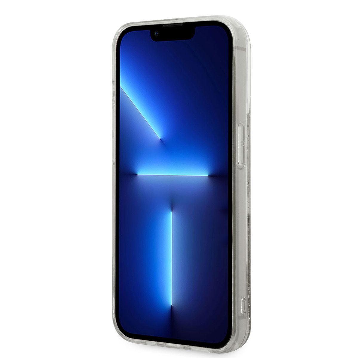 iPhone 14 Pro Kılıf Karl Lagerfeld Sıvılı Simli K&C Head Dizayn Kapak