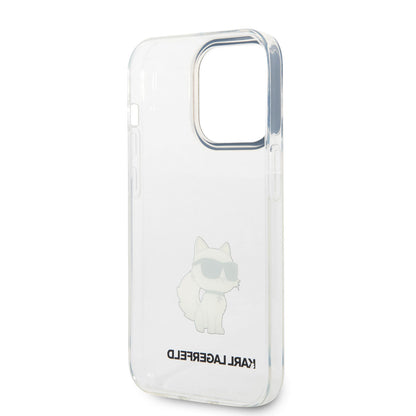 iPhone 14 Pro Kılıf Karl Lagerfeld Transparan Choupette Dizayn Kapak