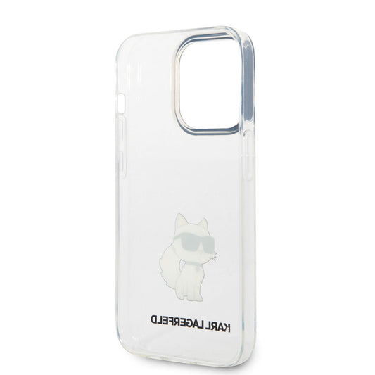 iPhone 14 Pro Kılıf Karl Lagerfeld Transparan Choupette Dizayn Kapak