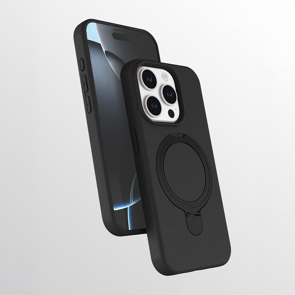 Apple iPhone 14 Pro Kılıf M-safe Şarj Özellikli Standlı Zore Samara Kapak