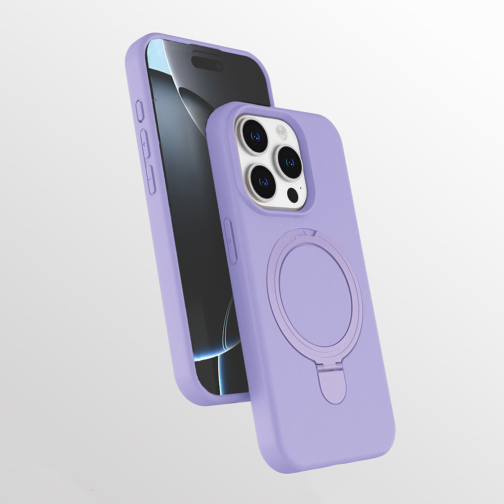 Apple iPhone 14 Pro Kılıf M-safe Şarj Özellikli Standlı Zore Samara Kapak