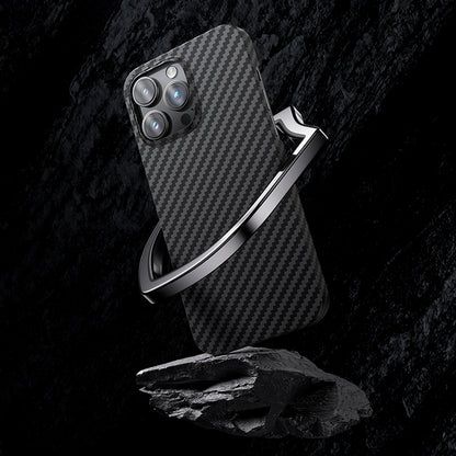 iPhone 14 Pro Kılıf M-safe Özellikli Karbon Fiber Benks Essential Kevlar Kapak