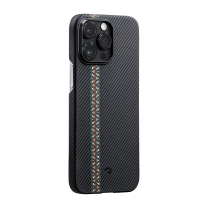 iPhone 14 Pro Kılıf M-safe Şarj Özellikli 600D Aramid Fiber Pitaka Tactile Woven Orchestra Serisi Rhapsody Kapak