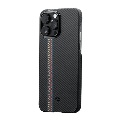 iPhone 14 Pro Kılıf M-safe Şarj Özellikli 600D Aramid Fiber Pitaka Tactile Woven Orchestra Serisi Rhapsody Kapak