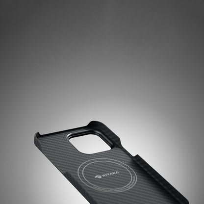 iPhone 14 Pro Kılıf M-safe Şarj Özellikli 600D Aramid Fiber Pitaka Tactile Woven Orchestra Serisi Rhapsody Kapak