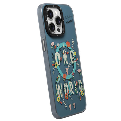 iPhone 14 Pro Kılıf M-safe Şarj Özellikli Bee Brown Tasarımlı Youngkit Colorful Life Serisi Kapak