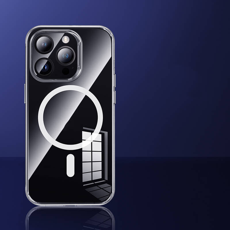 iPhone 14 Pro Kılıf M-safe Şarj Özellikli Benks 1.8mm Ultra İnce Şeffaf Kapak