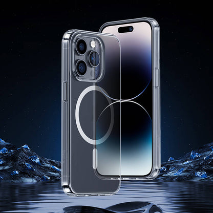 iPhone 14 Pro Kılıf M-safe Şarj Özellikli Benks 1.8mm Ultra İnce Şeffaf Kapak