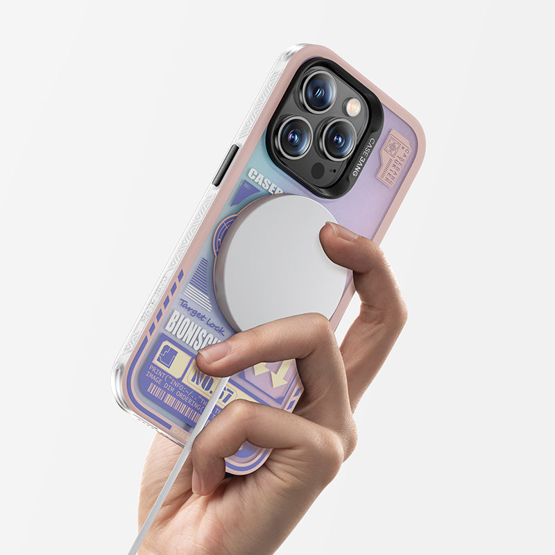 iPhone 14 Pro Kılıf M-safe Şarj Özellikli Benks Casebang Rabbit Kapak
