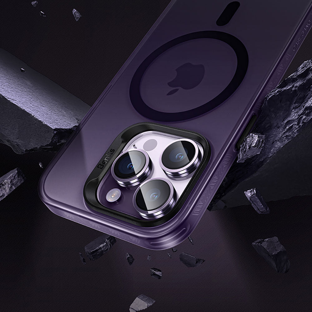 iPhone 14 Pro Kılıf M-safe Şarj Özellikli Benks Lucid Armor Kapak
