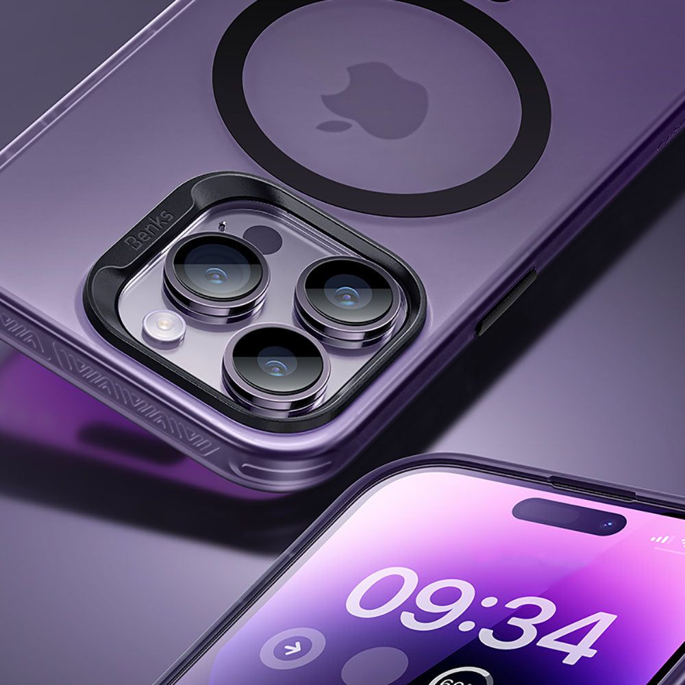 iPhone 14 Pro Kılıf M-safe Şarj Özellikli Benks Lucid Armor Kapak