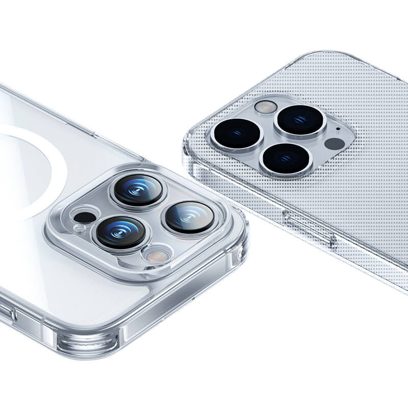 iPhone 14 Pro Kılıf M-safe Şarj Özellikli Benks Magnetic Shiny Glass Serisi Kapak