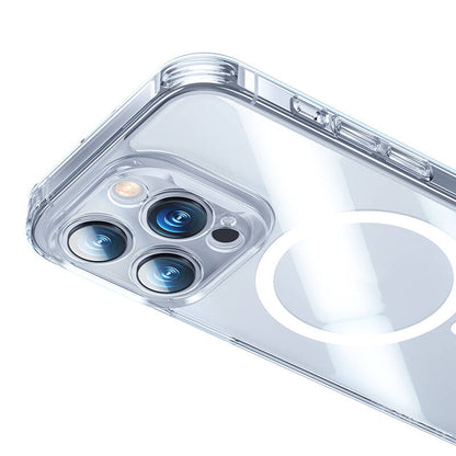 iPhone 14 Pro Kılıf M-safe Şarj Özellikli Benks Magnetic Shiny Glass Serisi Kapak