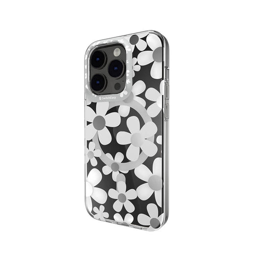 iPhone 14 Pro Kılıf M-safe Şarj Özellikli Çift IMD Baskılı Lisanslı Switcheasy Artist-M Fleur Kapak