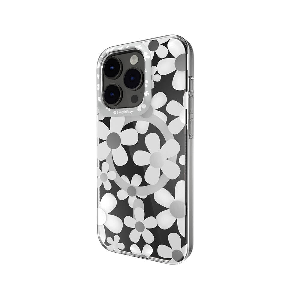 iPhone 14 Pro Kılıf M-safe Şarj Özellikli Çift IMD Baskılı Lisanslı Switcheasy Artist-M Fleur Kapak