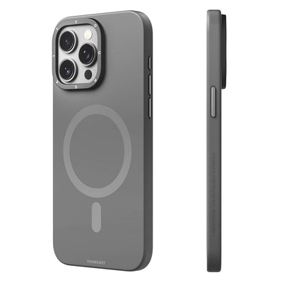 iPhone 14 Pro Kılıf M-safe Şarj Özellikli Çizilmeye ve Aşınmaya Dayanıklı Youngkit Velvet Serisi Kapak