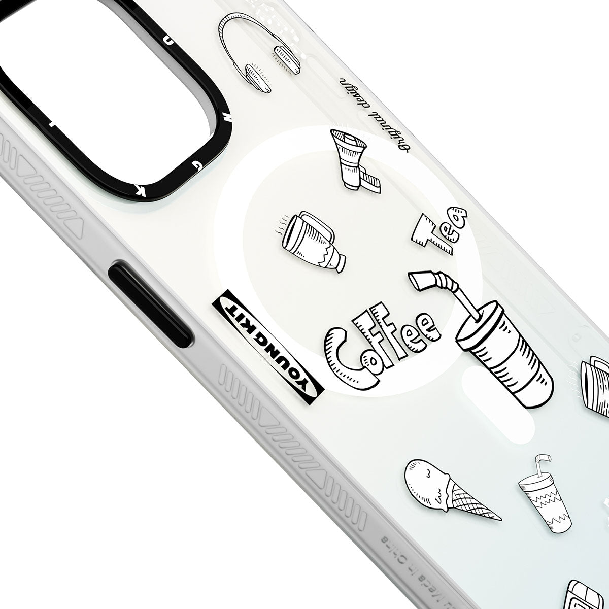 iPhone 14 Pro Kılıf M-safe Şarj Özellikli Desenli Youngkit Plaything Serisi Kapak