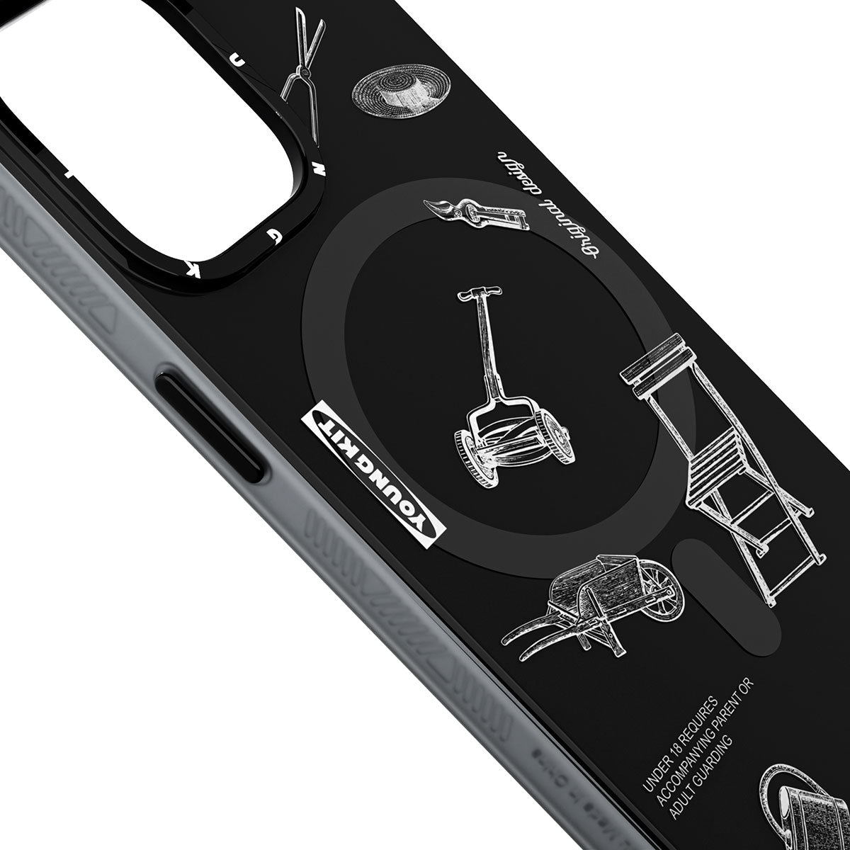 iPhone 14 Pro Kılıf M-safe Şarj Özellikli Desenli Youngkit Plaything Serisi Kapak
