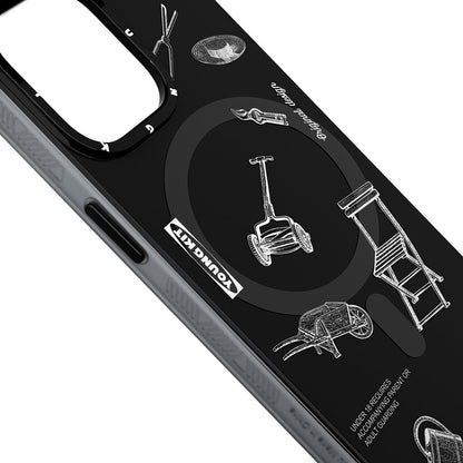 iPhone 14 Pro Kılıf M-safe Şarj Özellikli Desenli Youngkit Plaything Serisi Kapak