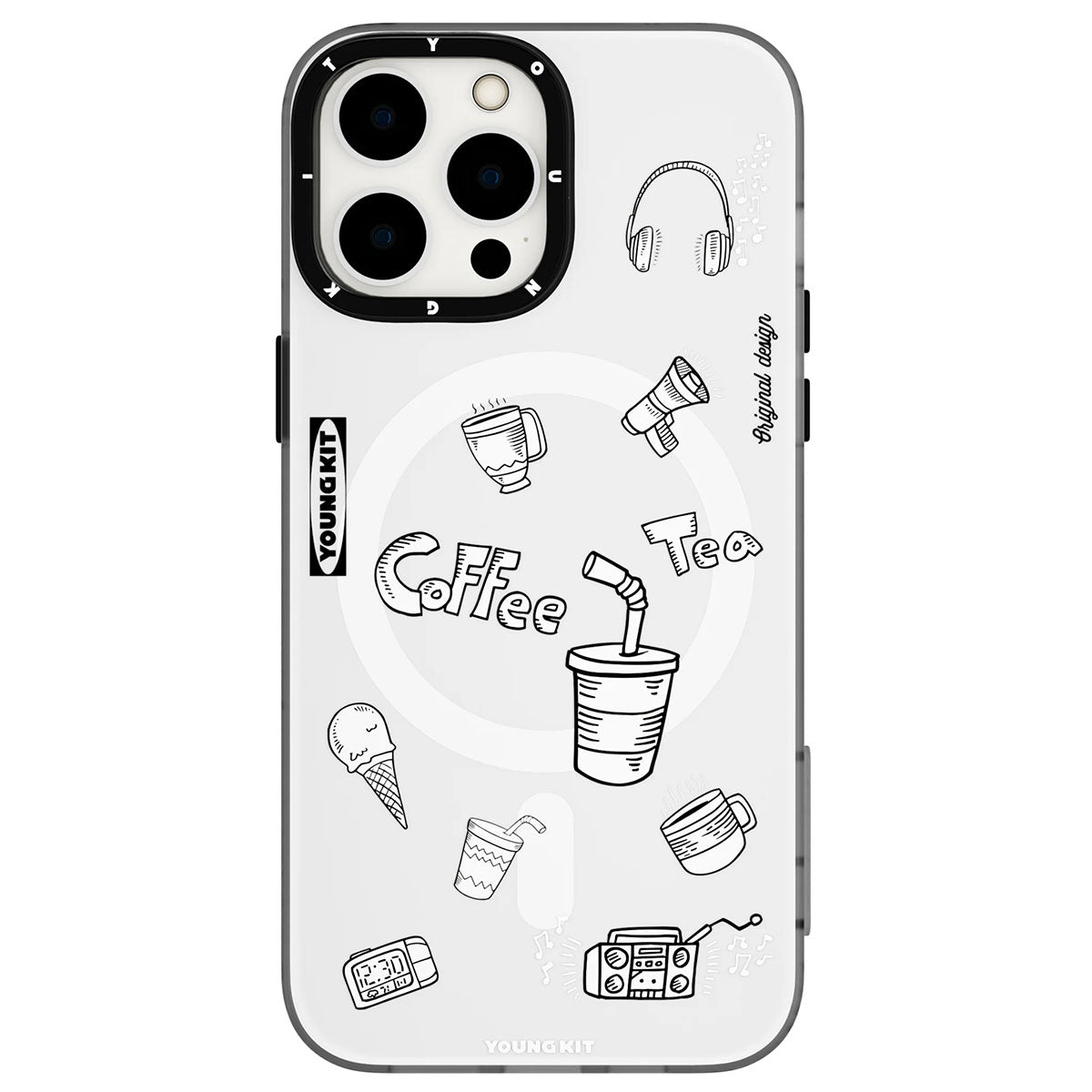 iPhone 14 Pro Kılıf M-safe Şarj Özellikli Desenli Youngkit Plaything Serisi Kapak