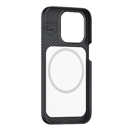iPhone 14 Pro Kılıf M-safe Şarj Özellikli Karbon Fiber Benks MFM Lisanslı 600D Essential Kevlar Kapak