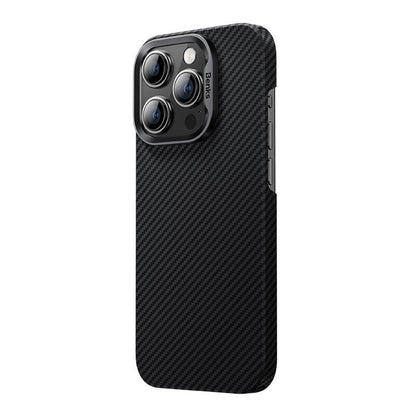 iPhone 14 Pro Kılıf M-safe Şarj Özellikli Karbon Fiber Benks MFM Lisanslı 600D Essential Kevlar Kapak